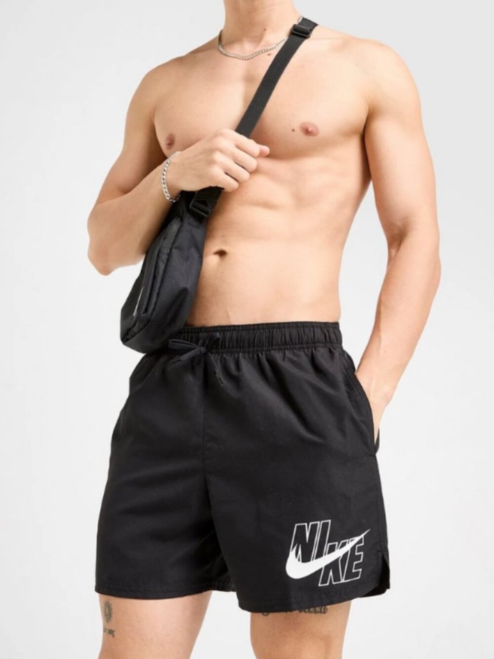 Nike Men's Breaker Logo 5" Brief Lined Board Shorts Size Large